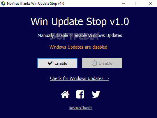 NoVirusThanks Win Update Stop Crack With Keygen Latest 2023