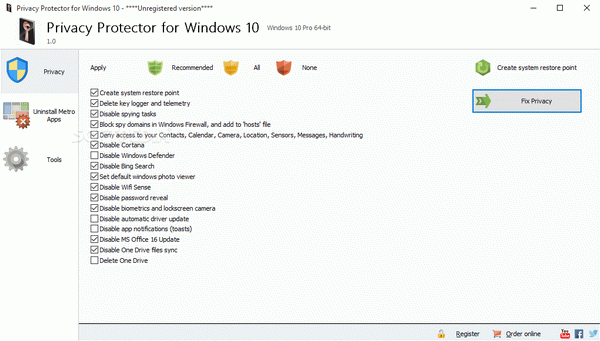 Privacy Protector for Windows 10 Crack With Activator