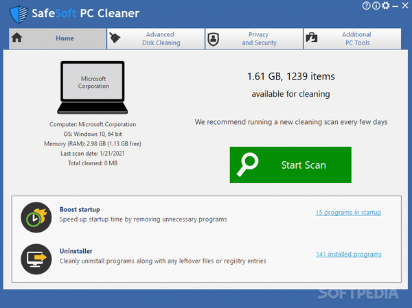 SafeSoft PC Cleaner Crack + Activation Code Updated